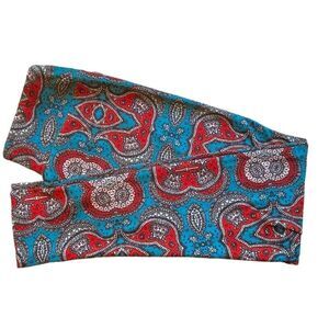 0230 LuLaRoe Size OS Leggings Blue and Red Gemstone Print